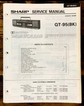 Sharp QT-95 Radio Service Manual *original*. Fixed Price $14.97.