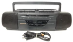 Vintage Magnavox Double Deck Cassette Player W/ Cord Portable Am/fm #aw 7030/17. Fixed Price $64.99.