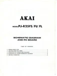 Akai Model PJ-R25FS/FU/FL Schematic Diagram & Pc Board. Fixed Price $15.00.