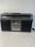 Vtg. General Electric 3-5252C Portable Am Fm Stereo Cassette Boombox *tested. Fixed Price $70.00.