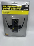 Gemini Am/ Fm Personal Stereo Receiver W/ultra-light Headphone Model AS12K New!. Fixed Price $12.00.
