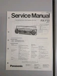 Panasonic RX-F22 Fm/am Stereo Dual Cassette Recorder Service Manual D-5417. Fixed Price $54.95.