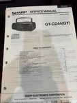 Orig. Sharp QT-CD44(GY) QTCD44GY Repair & Service Manual *original*. Fixed Price $13.99.