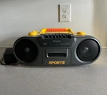 Sony CFD-970 Sports Yellow Boombox Cd Cassette Am/fm Radio Vintage 1993 Read. Fixed Price $148.74.