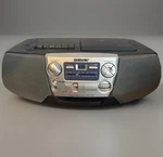 Sony CFD-V5 Portable Am/fm Cassette Cd Player Mega Bass Boom Box Tested & Works. Fixed Price $41.00.