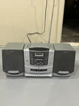Sony CFD-Z550 Am/fm Boombox Stereo Cd Radio Cassette-corder Silver W/ Speakers. Fixed Price $52.47.