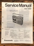 Panasonic RX-1480 Radio / Boombox Service Manual *original* #2. Fixed Price $24.97.