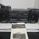 Vintage Sharp Boombox Radio Dual Cassette Player Recorder WF-A500 And Manual.. Fixed Price $19.99.