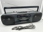 Vintage Sony Boombox Am Fm Radio Cassette Player CFS-202 With Cord Clean!. Fixed Price $49.99.