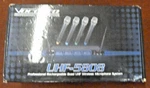 Vocopro UHF-5808 4 Channel Rechargeable Wireless Microphone System With 3 Mics. Fixed Price $299.99.