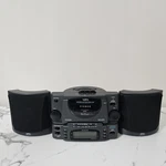 Yorx Am/fm Stereo Clock Radio Cassette Player Model C1860. Fixed Price $37.87.