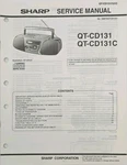 Sharp QT-CD131/QT-CD131C Service Repair Manual Tech Diagrams For Boombox Stereos. Fixed Price $12.95.