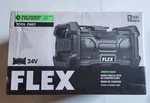Flex 24V Jobsite Radio Bluetooth Speaker FX5351-Z Water Resistant Cordless. Fixed Price $73.00.