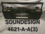 Soundesign Sports Boombox 4621 Blk Am/fm Stereo With Cassette Recorder Works. Fixed Price $27.00.