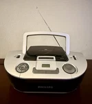 Philips Model: AZ1123B/37 Sound Machine Cd Player-radio- Cord-tested Works. Fixed Price $29.00.