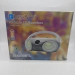 Cd Boombox Portalble Singing Wood SBXO30BTL Battery Power/ac 120BLACK Am/fm. Fixed Price $29.71.