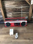 Vintage Rare Sharp QT-70 Stereo Radio Cassette Recorder Red! Ac Adapter. Fixed Price $180.00.