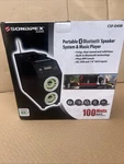 Sondpex Audio Portable Bluetooth Speaker System & Music Player. Fixed Price $100.00.