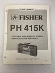 Vtg Original Fisher Ph 415K Portable Hi Radio/cass Recorder Service Manual. Fixed Price $14.99.