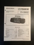 Fisher PH-D8000 Boombox Original Service Manual 1990. Fixed Price $9.99.