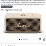 Marshall Emberton Iii Cream Portable Bluetooth Speaker Usb-c 20W 5200MAH. Fixed Price $120.00.