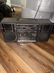 Vtg Hitachi TRK-9005H Boombox Ghetto Blaster Radio W/ Detachable Speakers Works. Fixed Price $110.00.