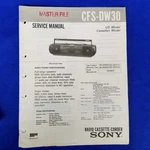 Sony CFS-DW30 Service Manual Original Paper Oem Repair Guide Usa. Fixed Price $21.57.