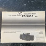 Jvc Cd Portable System Instruction Book Owner Manual PC-X300. Fixed Price $20.00.