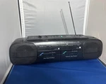 Vintage 1988 Sanyo M-W707 Dual Cassette Stereo Boombox Am Fm Radio. Fixed Price $55.00.
