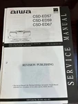 Aiwa CSD-ED57 CSD-ED59 CSD-ED67 Repair Service Manual 1016 1475 **original**. Fixed Price $24.99.