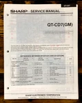 Sharp QT-CD7 Radio Service Manual Supp *original*. Fixed Price $14.97.