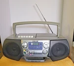 Sony CFD-V17 Portable Stereo Boombox Am Fm Cd Cassette Player Tested Working. Fixed Price $49.95.
