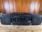 Sharp WQ-T354 Boombox Twin Cam Double Cassette Used. Fixed Price $43.82.
