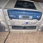 Aiwa CA-DW247 Compact Shelf Stereo Cd Cassette Am/fm System Silver Blue. Fixed Price $60.00.