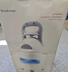 Brookstone Wireless Outdoor Speaker W/ MP3 Input - Brand. Fixed Price $75.99.