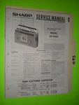 Sharp GF-5050 Service Manual Original Repair Book Stereo Tape Player Boombox. Fixed Price $19.98.