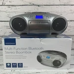 Insignia NS-BBBT20 Boombox Bluetooth Am/fm Radio Cd & Cassette Player(open Box). Fixed Price $26.90.