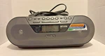 Sony CFD-S07CP Boombox Cd Cassette Am/fm Radio Portable Stereo Player W/remote. Fixed Price $61.97.