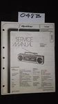 Quasar GX3656 Service Manual Stereo Cassette Player Boombox Original Repair. Fixed Price $35.00.