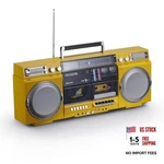 Retro Boombox Cd Player With Cassette Recording, Bluetooth 5.0, Fm/am Yellow. Fixed Price $375.68.