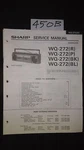 Sharp WQ-272 Bk Service Manual Original Repair Book Boombox Ghettoblaster Radio. Fixed Price $25.00.