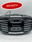 (broken) Studebaker SB2150B Retro Edge Bluetooth Boombox With Cd And Cassette. Fixed Price $44.99.