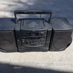 Jvc PC-X75 Cd Dual Cassette Tuner Portable Player Recorder Boombox Don Work. Fixed Price $30.00.