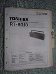Toshiba RT-8018 Service Manual Original Repair Book Stereo Radio Boombox. Fixed Price $20.00.