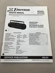 Emerson AC2332 Original Service Manual Free Shipping. Fixed Price $12.00.