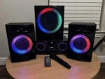 Pyle 4-PIECE Mini Hi-fi Bt Stereo System With MP3, Usb, Fm Radio (black). Fixed Price $240.00.