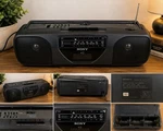 Sony CFS-213 Vintage Am Fm Cassette Boombox Radio Recorder Tested Working. Fixed Price $54.99.