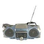 Gpx C848SM Portable Am/fm Boombox W/ Cassette Player Bass Boost System Blue. Fixed Price $47.97.