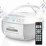 Greadio Cd Player Boombox Cassette Combo With Bluetooth,am/fm Radio,st.... Fixed Price $79.44.