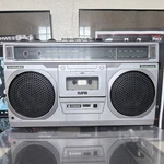 Hitachi TRK-7300H Am/fm Stereo Cassette Boombox Auto Stop Silver. Fixed Price $190.00.